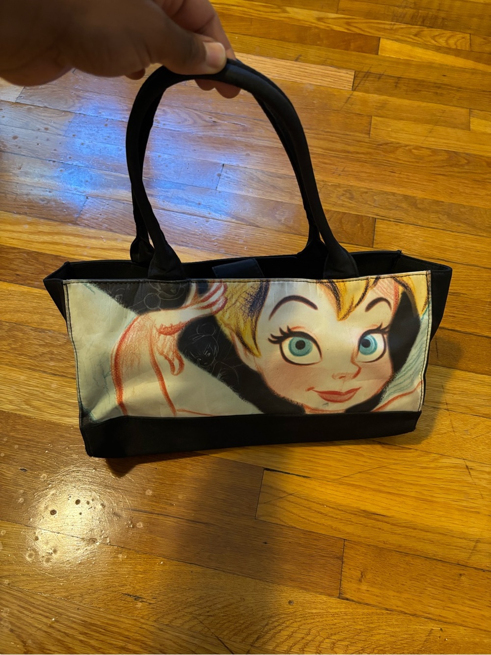 Disney tinker bell Black tote bag